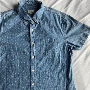 Mens Short Sleeve Button Down